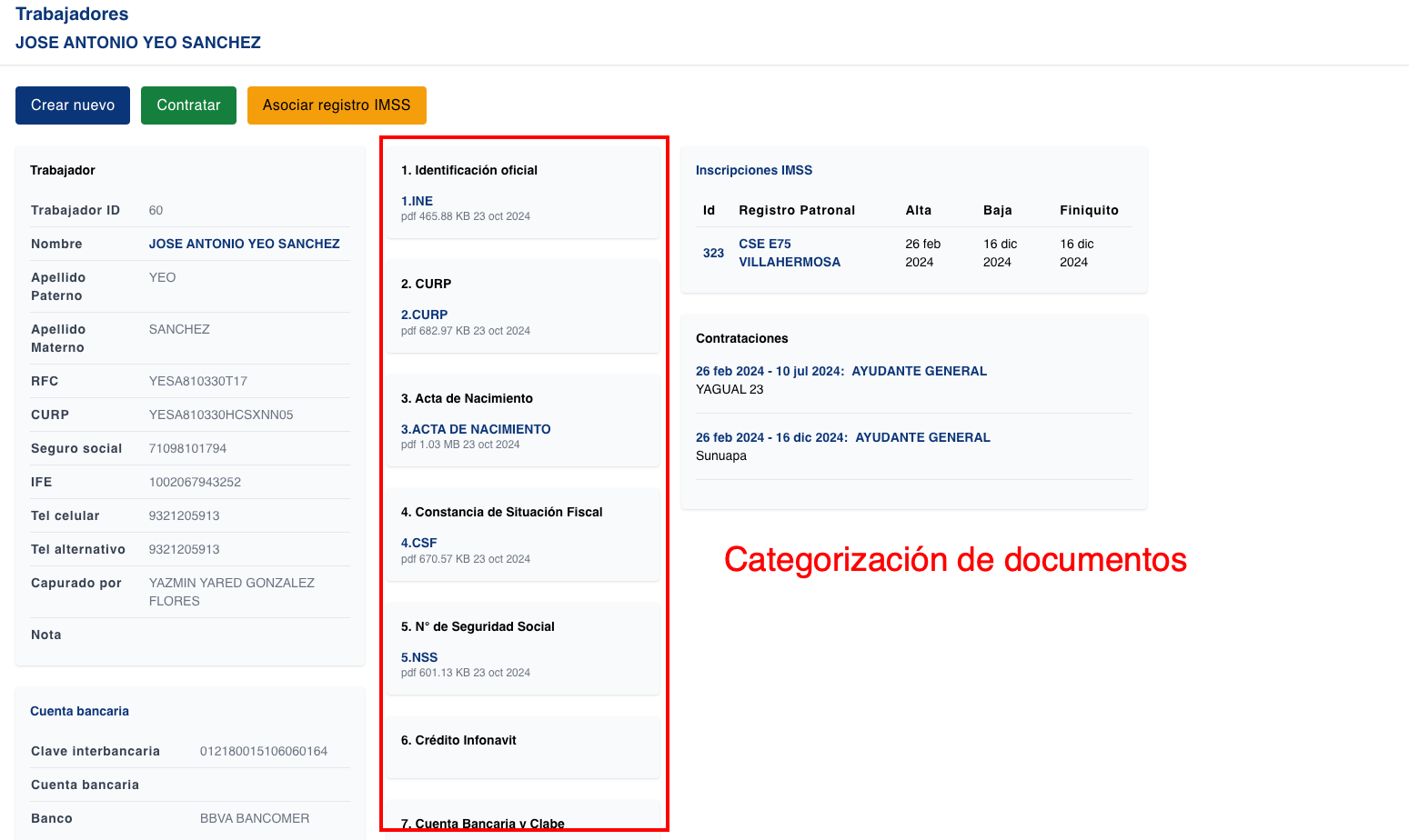 Categorización de documentos