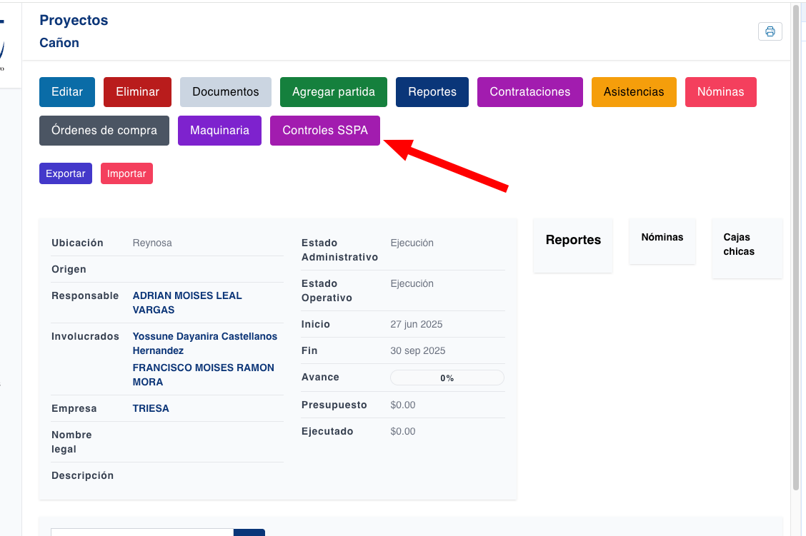 Nuevo modulo Control SSPA