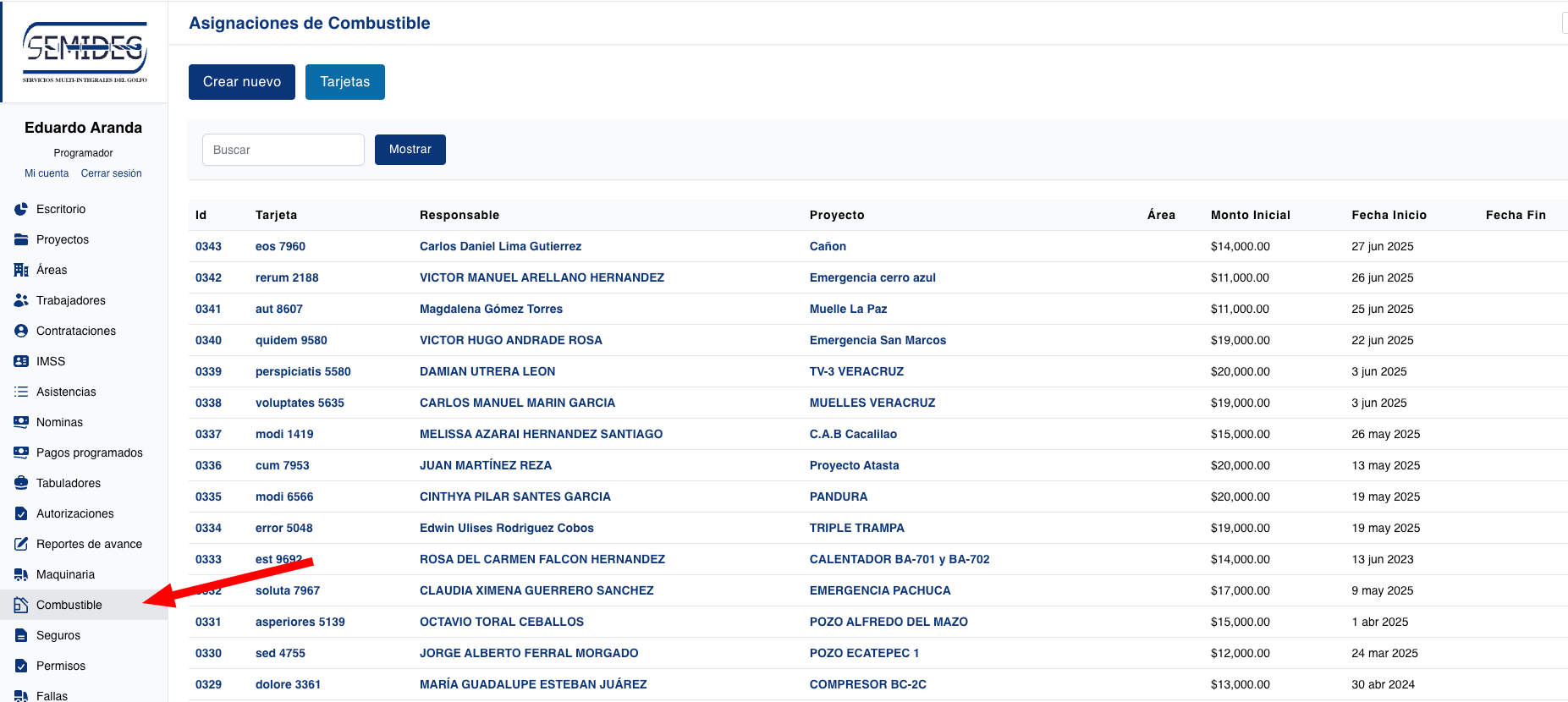 Módulo de Combustible