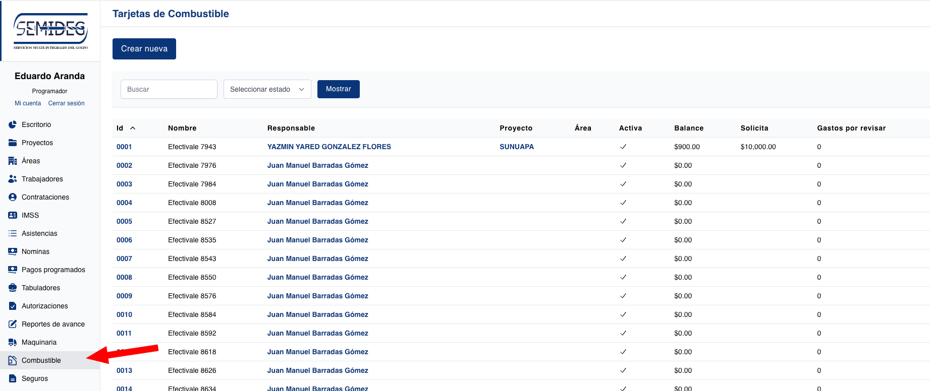 Módulo de combustible