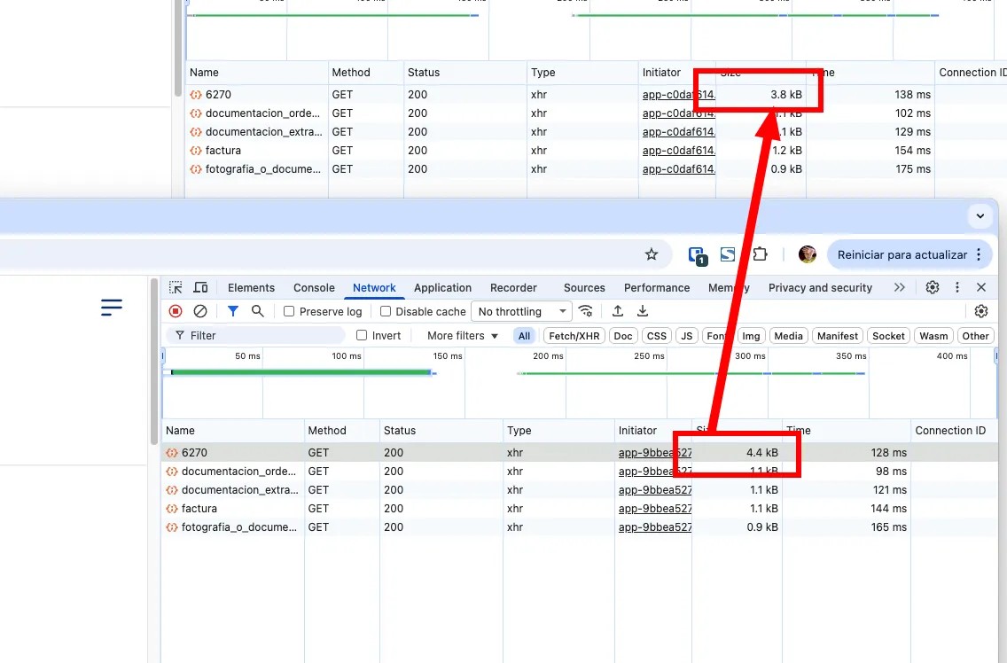 Eficienté el sistema en cuanto a consumo de internet.