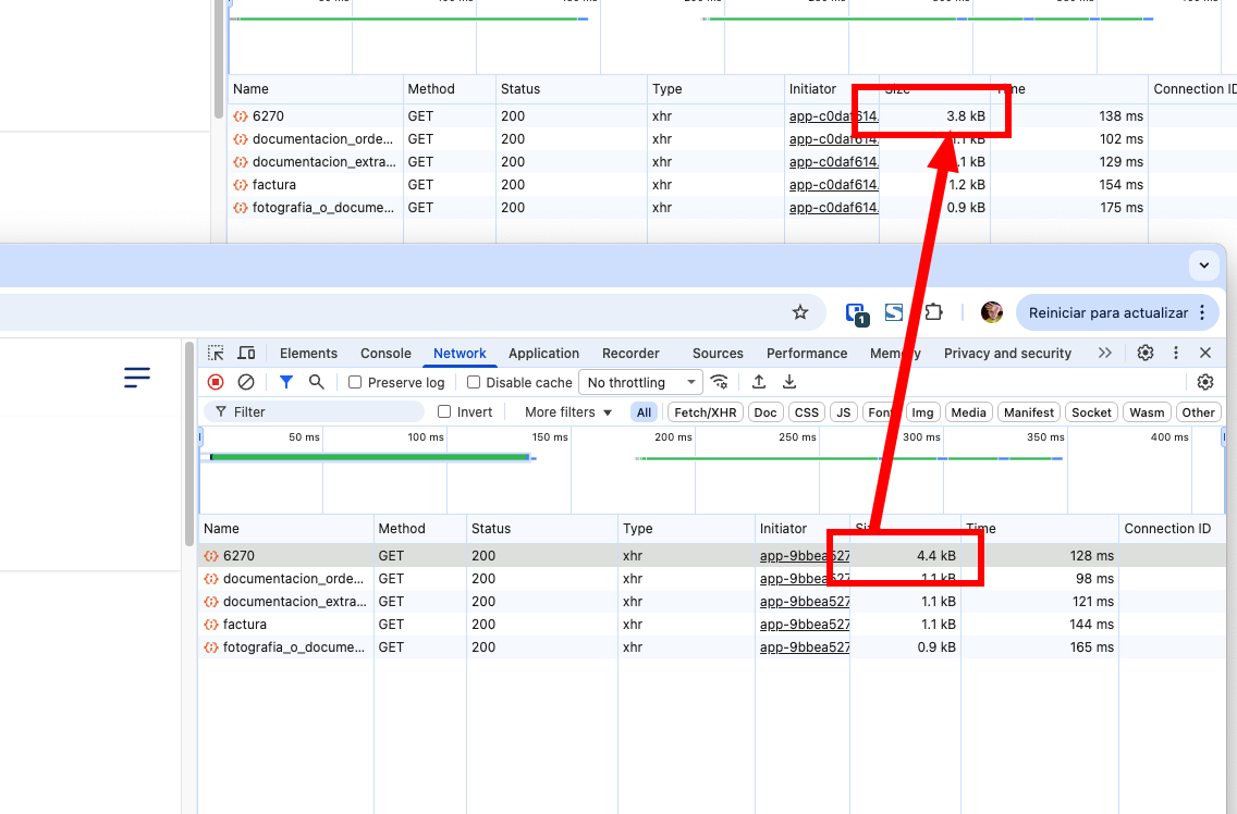Eficienté el sistema en cuanto a consumo de internet.